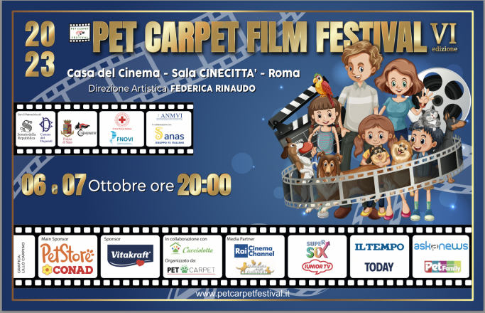 Pet carpet film festival: vi edizione per la rassegna cinematografica internazionale con tanti protagonisti e ospiti per una finale solidale